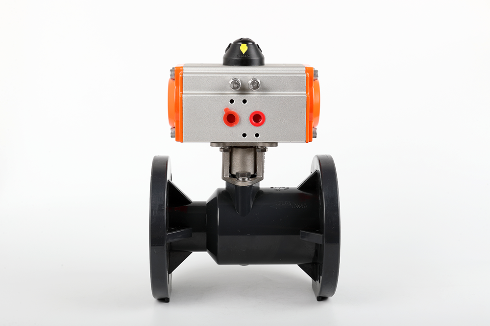 蔚县气动法兰一体球阀